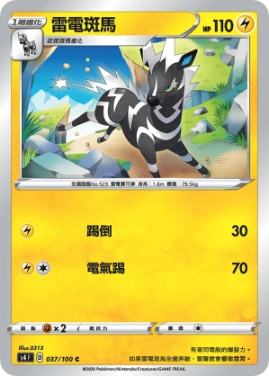 雷電斑馬