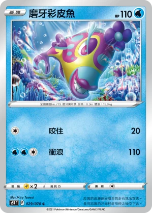 磨牙彩皮魚