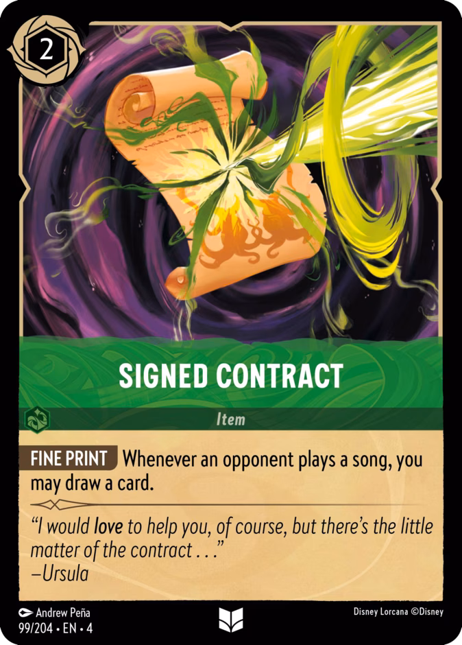 Signed Contract 99