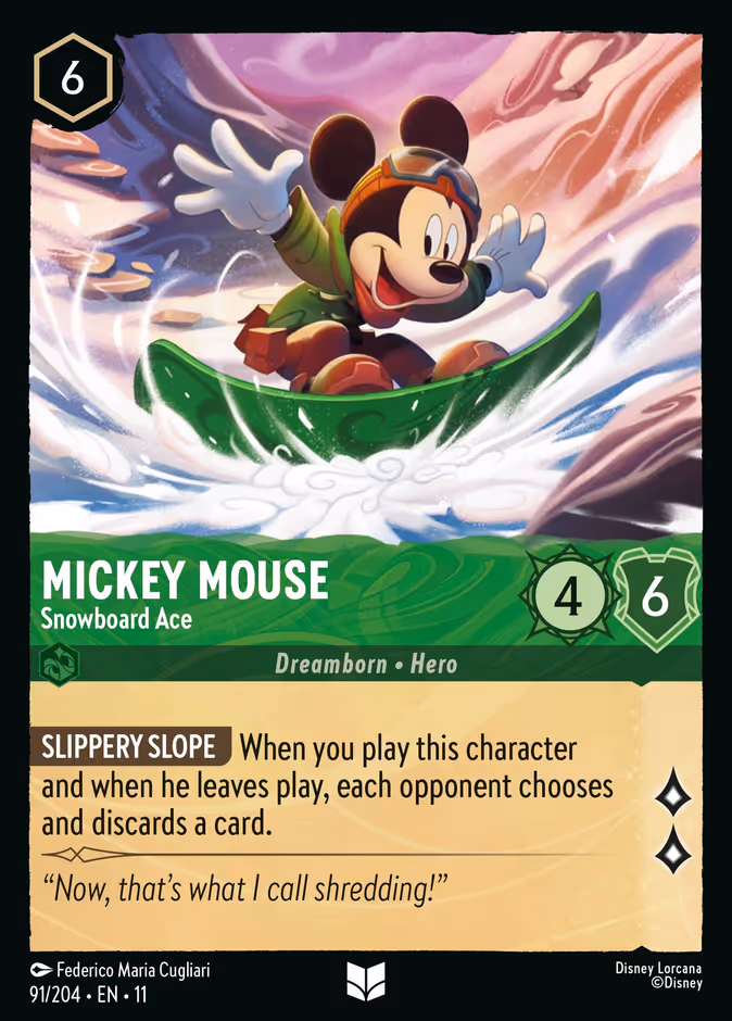 Mickey Mouse — Snowboard Ace 91