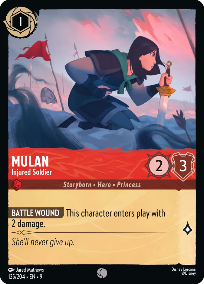 Mulan — Injured Soldier 125