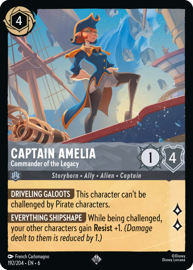 Captain Amelia — Commander of the Legacy 192