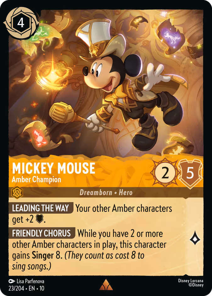 Mickey Mouse — Amber Champion 23