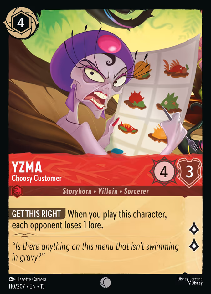 Yzma — Choosy Customer 110