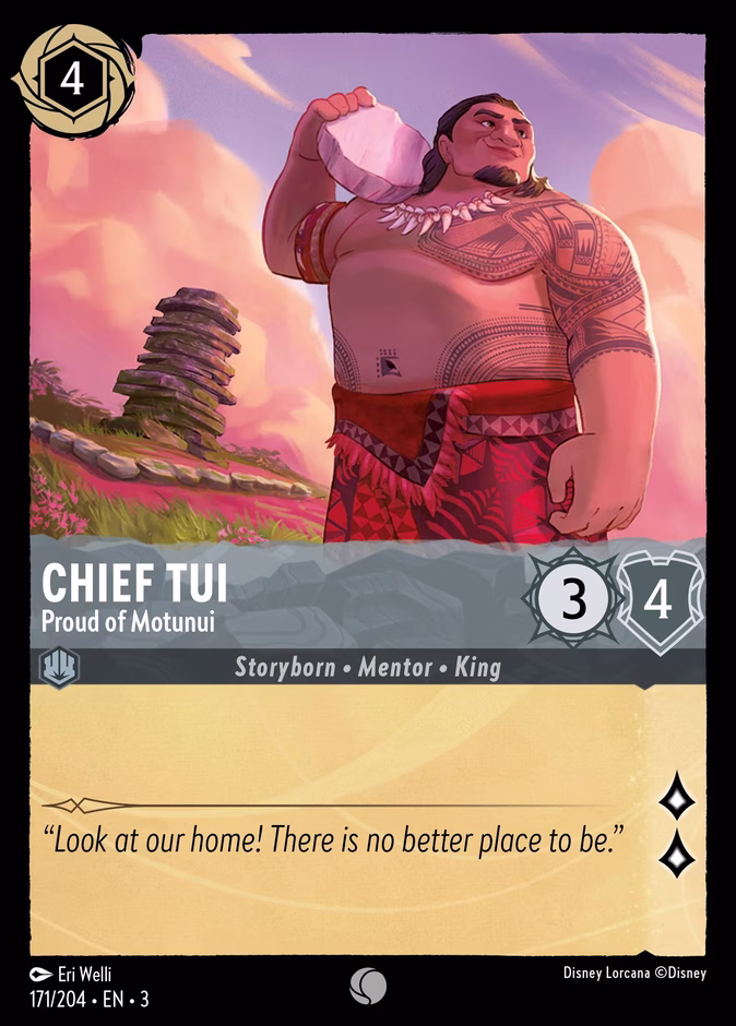 Chief Tui — Proud of Motunui 171