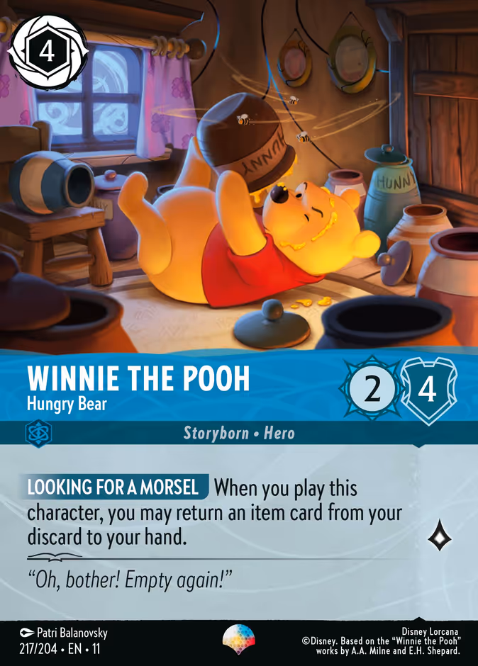 Winnie the Pooh — Hungry Bear 217