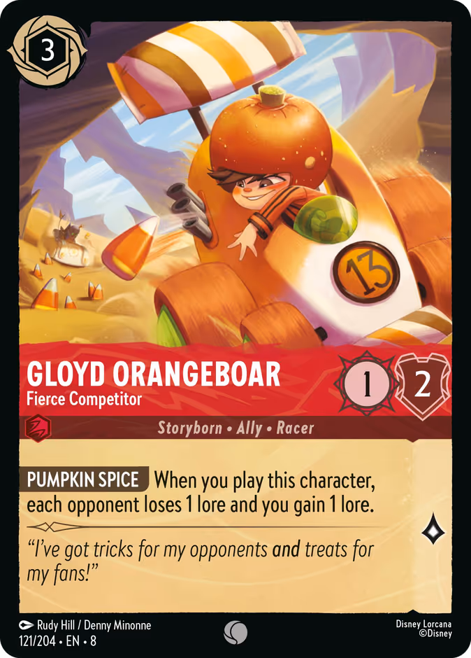 Gloyd Orangeboar — Fierce Competitor 121