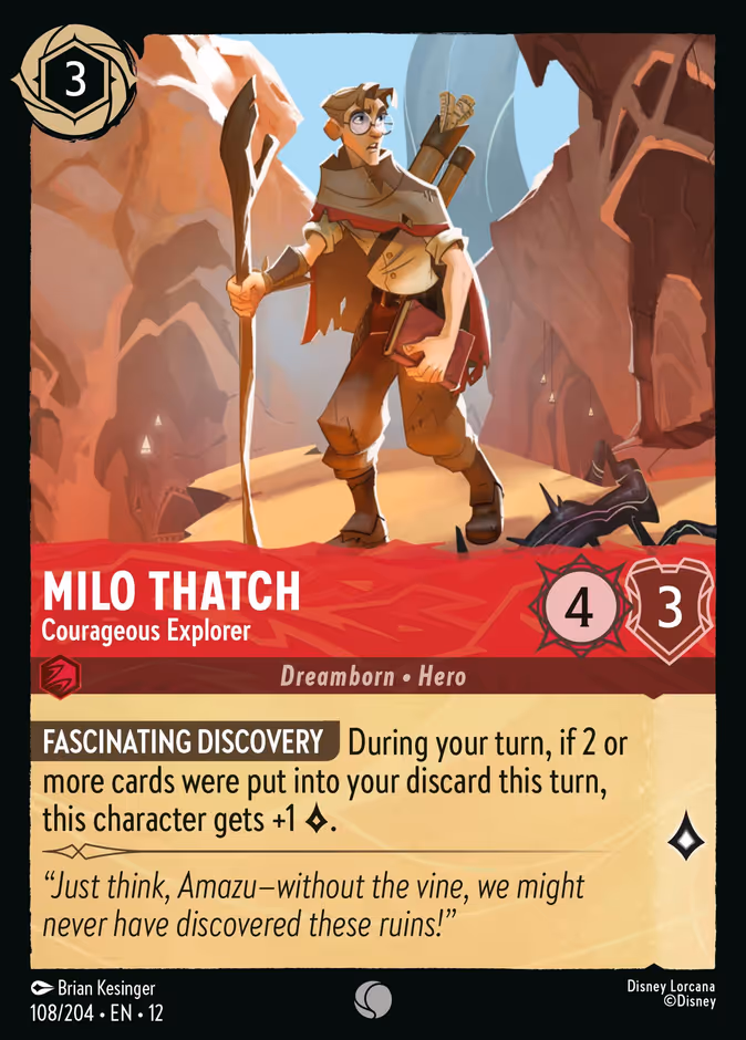Milo Thatch — Courageous Explorer 108