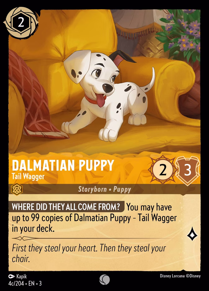 Dalmatian Puppy — Tail Wagger 4c