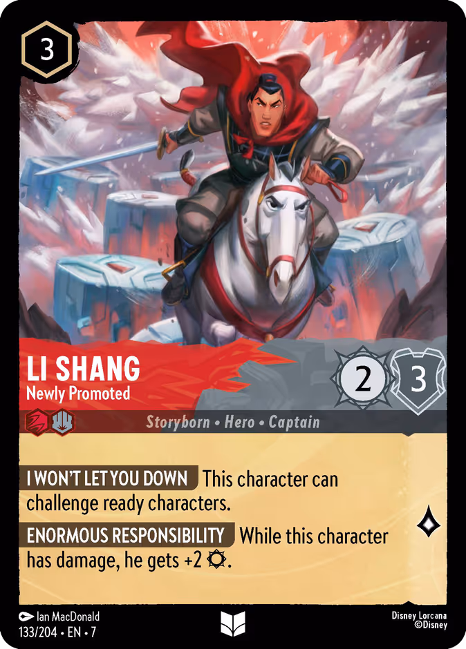 Li Shang — Newly Promoted 133