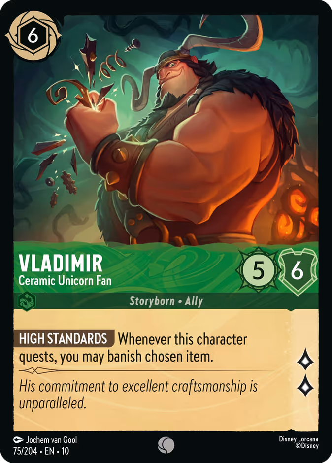 Vladimir — Ceramic Unicorn Fan 75