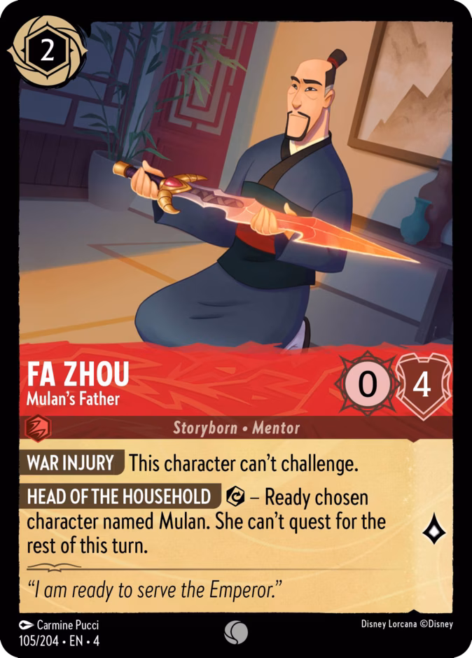 Fa Zhou — Mulan's Father 105