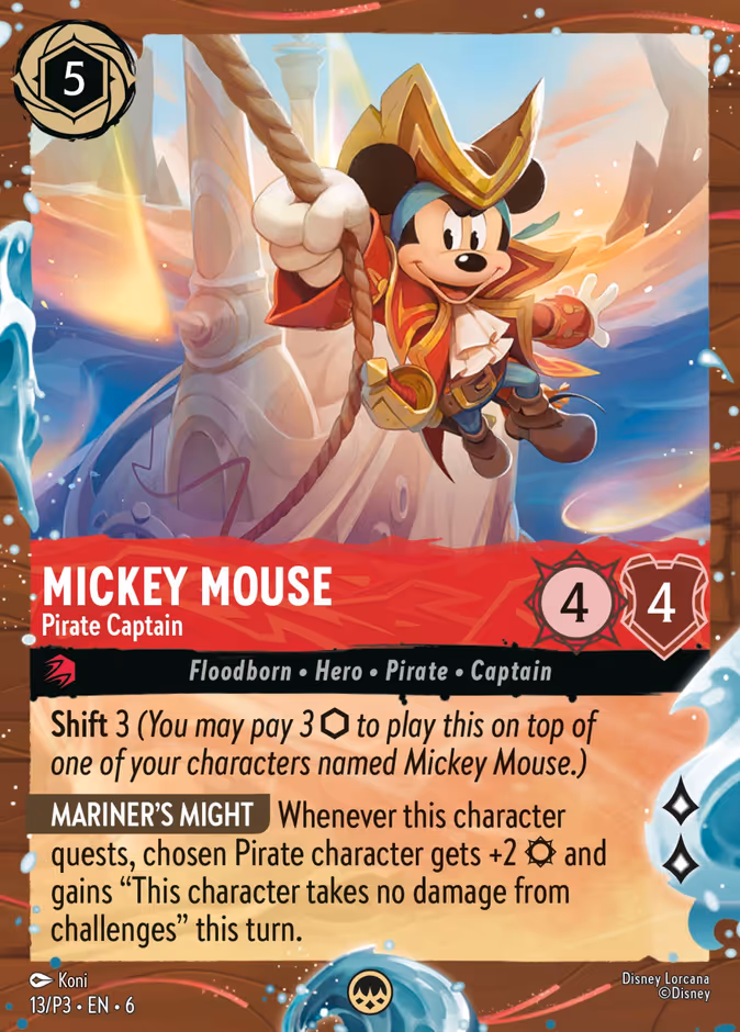 Mickey Mouse — Pirate Captain 13