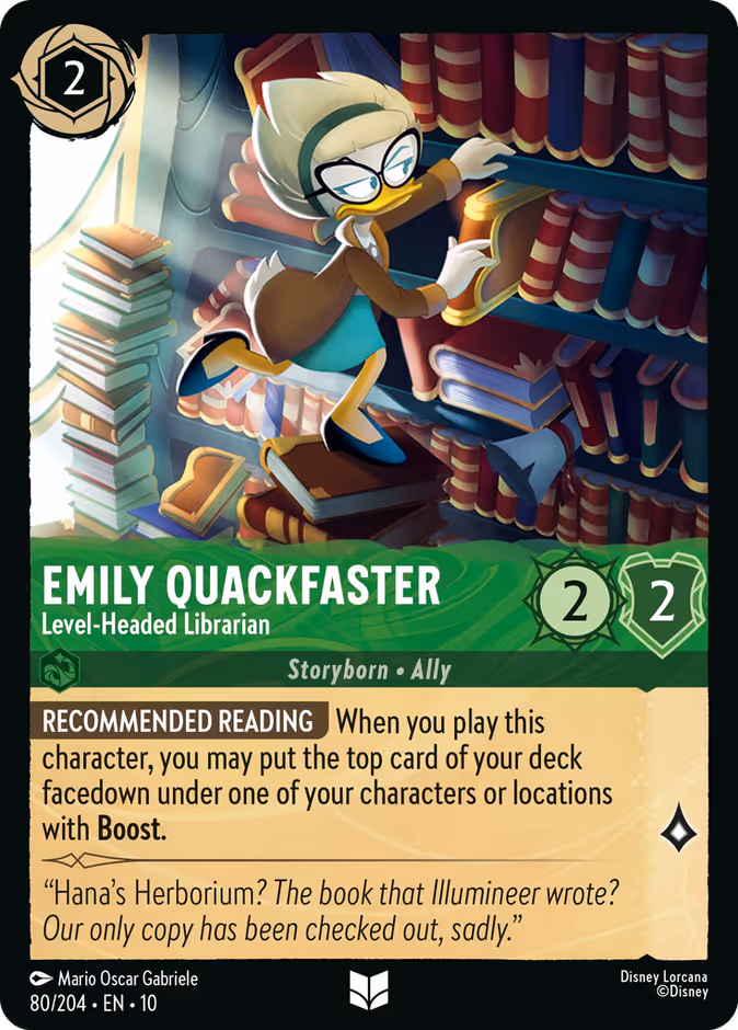 Emily Quackfaster — Level-Headed Librarian 80