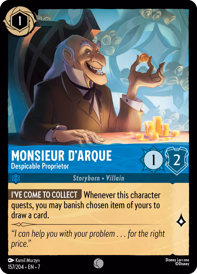 Monsieur D'Arque — Despicable Proprietor 157