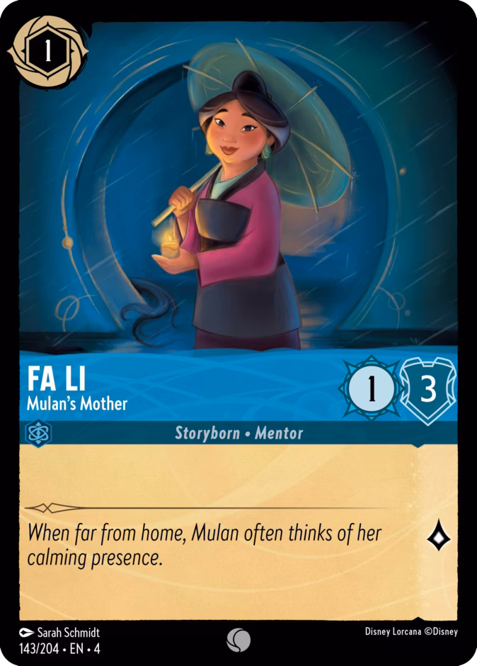 Fa Li — Mulan’s Mother 143
