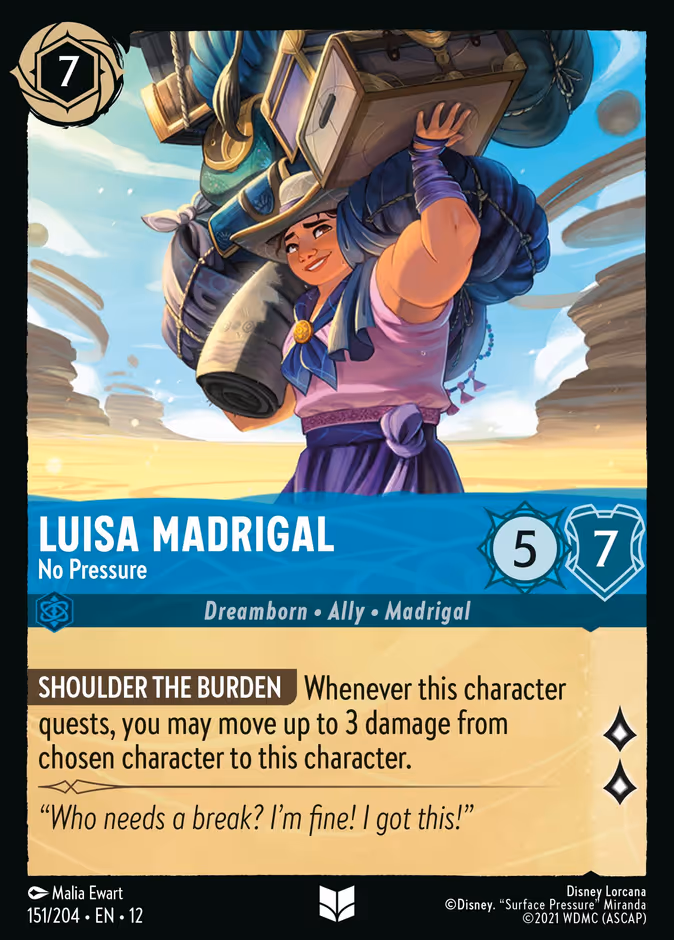 Luisa Madrigal — No Pressure 151