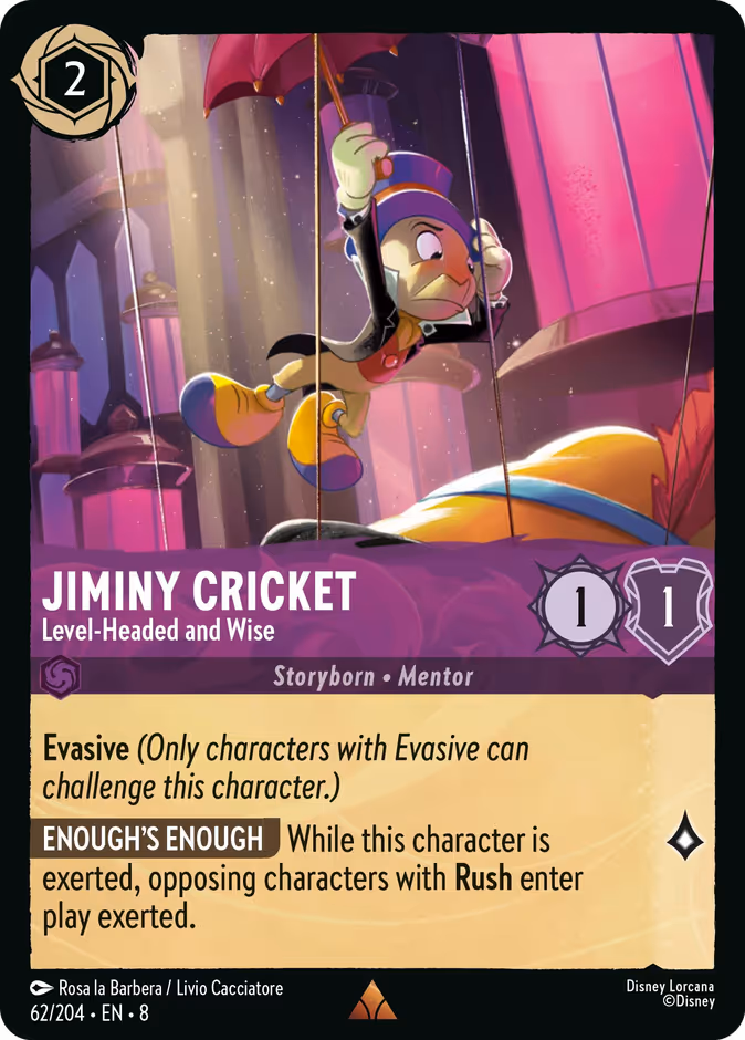 Jiminy Cricket — Level-Headed and Wise 62