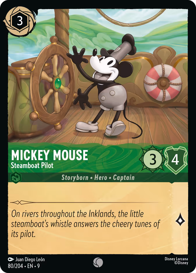 Mickey Mouse — Steamboat Pilot 80