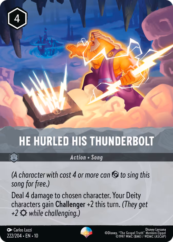 He Hurled His Thunderbolt 222