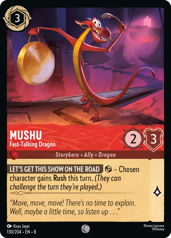 Mushu — Fast-Talking Dragon 130