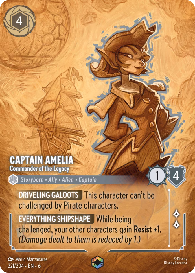 Captain Amelia — Commander of the Legacy 221
