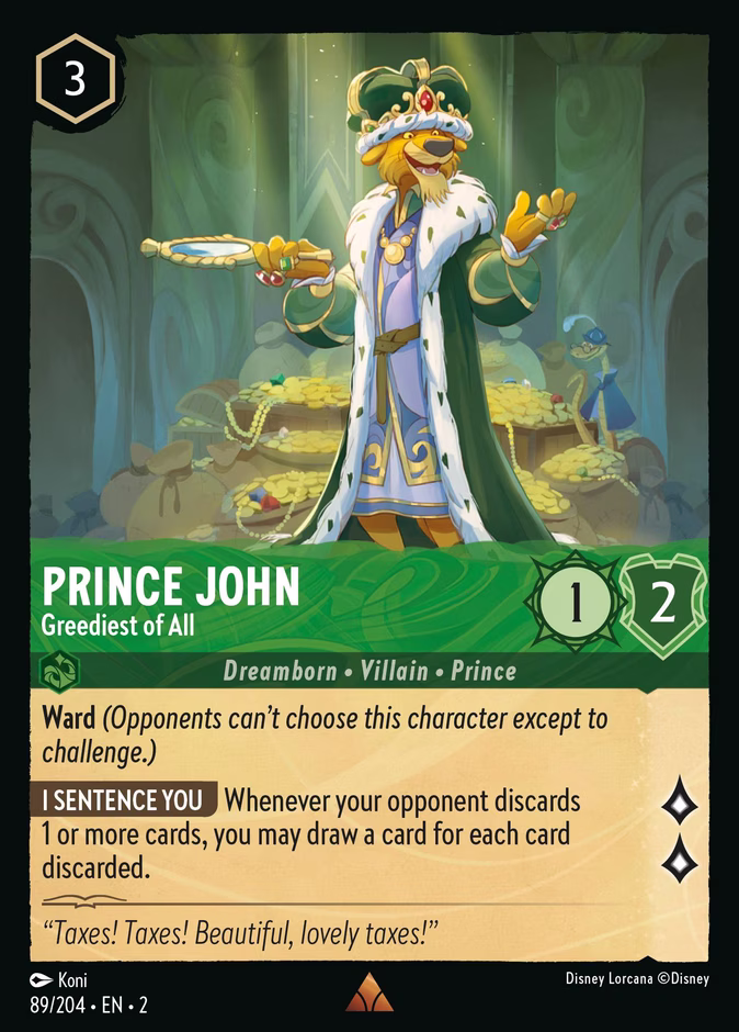 Prince John — Greediest of All 89