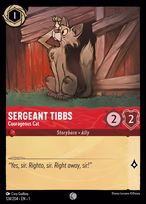Sergeant Tibbs — Courageous Cat