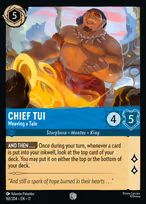 Chief Tui — Weaving a Tale
