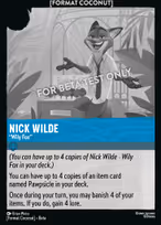 Nick Wilde — "Wily Fox"