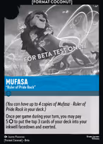 Mufasa — "Ruler of Pride Rock"