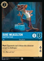 Duke Weaselton — Small-Time Crook