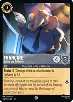 Francine — Eyeing the Evidence
