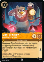 Mrs. Beakley — Former S.H.U.S.H. Agent