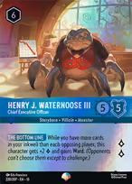 Henry J. Waternoose III — Chief Executive Officer