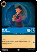 Fa Li — Mulan’s Mother