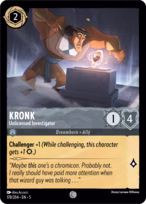 Kronk — Unlicensed Investigator