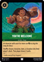 You're Welcome