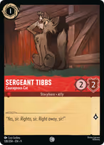Sergeant Tibbs — Courageous Cat