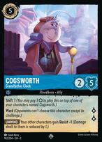 Cogsworth — Grandfather Clock