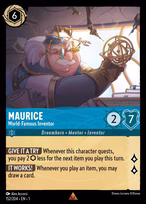 Maurice — World-Famous Inventor