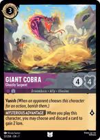 Giant Cobra — Ghostly Serpent