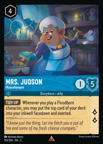 Mrs. Judson — Housekeeper