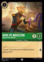 Duke of Weselton — Opportunistic Official