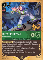 Buzz Lightyear — Providing Cover