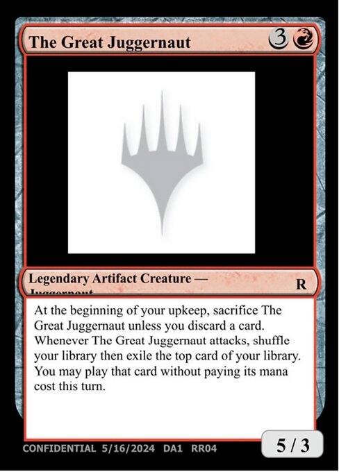 The Great Juggernaut RR04b