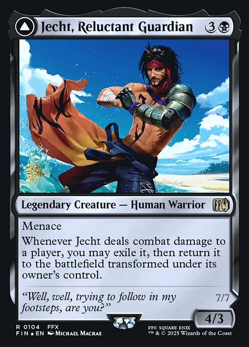 Jecht, Reluctant Guardian // Braska's Final Aeon 104s