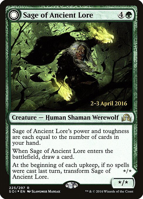 Sage of Ancient Lore // Werewolf of Ancient Hunger 225s