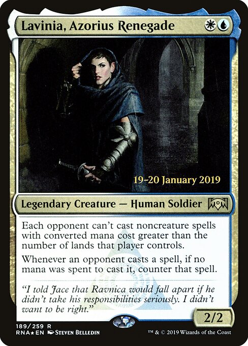 Lavinia, Azorius Renegade 189s