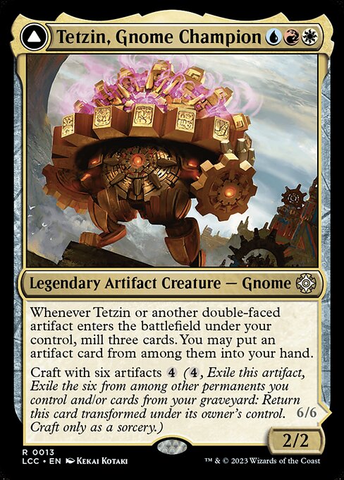 Tetzin, Gnome Champion // The Golden-Gear Colossus 13